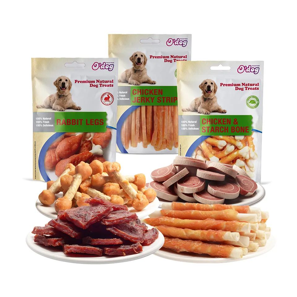 Proteîna Bilind Kêm qelew Duck Strips Dog Natural Treat